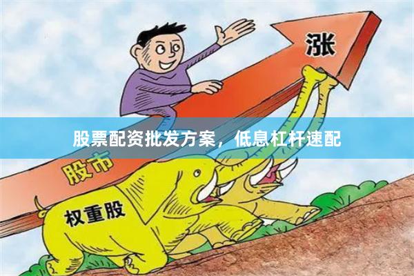 股票配资批发方案，低息杠杆速配